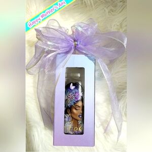 16 oz. 5 piece set: Glass Jar Tumbler, Bamboo Lid, Straw, Gift Box & Ribbon 🎁